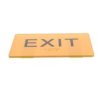 PENIKOKO Braille Sign Acrylic Exit Label for Outdoor Use Safety Signage for Visually Impaired Braille Sign for Malls Emergency Exit and Public Spaces
