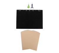 PENIKOKO Braille Writing Board Lines Cells Reusable Plastic Alphabet Practice for Blind Students Learning Aid