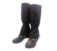 PENIKOKO Breathable Snow Gaiters with Adjustable Strap Hook Outdoor Leg Covers for Skiing Hiking Climbing Protect Boots and Pants From Water Mud Wind Black