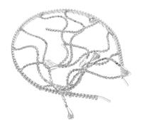 PENIKOKO Bridal Tiara Wedding Hair Decoration Rhinestone Headpiece for Bride Bridesmaid Elegant Dress Accessory Princess Goddess Forehead Hair Chain