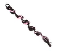 PENIKOKO Bubble Braid Faux Hairpiece Long Braided Ponytail Extension 14.93X1.97X0.39In Secure Fit Quick to Use for Women Girls Daily Life