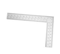 PENIKOKO Carpenter Measuring Layout Tool Metal Measuring Tool Woodworking Square Ruler L-shaped Angle Ruler Carpenter Framing Square Silver