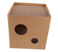 PENIKOKO Cat Scratcher Nest Spacious Design Corrugated Cardboard Cat Scratching Board for Indoor Use Stylish Square Shape for Home Decor and Scratch Area