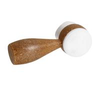 PENIKOKO Coconut Facial Brush Soft Bristle Manual Face Scrubber Dual Sided Standable Exfoliator for Deep Cleansing and Skin Care at Home
