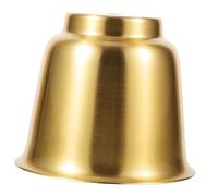 PENIKOKO Copper-Plated Metal Bell Shaped Lamp Shade for Ceiling Pendant Table Lamps Industrial Style Decorative Cover for Wall Floor Lights in Home Bar Kitchen