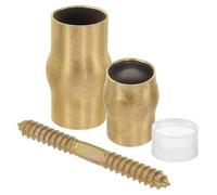PENIKOKO Copper Walking Stick Joint Set for Elderly DIY Projects Sturdy Brass Parts with Anti-Slip Ferrule Tool Handle Replacement for Secure Walking Cane Use