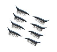 PENIKOKO Creative Eyelash Decals 4 Pairs 4.30X2.30Cm Sweat Proof Styling Plastic Makeup Eyelash Stickers for Women Beautiful Fashionable Party and Daily Use