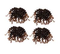 PENIKOKO Crochet Braids Spring Twist Hair Extensions 4pcs Short Fluffy Braiding Hair 1b/27# for African Style Braiding and Kinky Curly Hairstyles