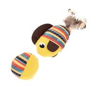 PENIKOKO Cute Cat Chew Durable Plush Teeth Grinding for Interactive Play Cartoon Design for Kittens for Reducing Anxiety and Keeping Cats Entertained