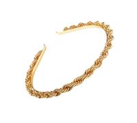 PENIKOKO Delicate Alloy Chain Headband Lightweight Fashion Hairband for Women Party Bridal Daily Wear Unique Twist Design Comfortable Accessories
