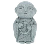 PENIKOKO Desktop Buddha Statue Small Monk Bluestone Sand Retro Decor