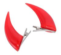 PENIKOKO Devil Horn Hair Clips for Halloween Party Red Horn Hairpins with Easy Design Creative Cosplay Accessories for Women Headwear for Carnivals and Themed Events