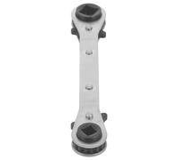 PENIKOKO Dual End Ratchet Wrench Stubby Ratchet Spanner for HVAC Maintenance and Air Conditioning Repair Steel Well Polished Comfortable Grip