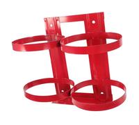 PENIKOKO Dual Fire Extinguisher Bracket Wall-mount Holder Anti-wear Design for Home Commercial Use Instant Access Safety Storage