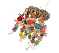 PENIKOKO Durable Parrot Chewing with Hanging Design for Birdcage Sturdy Natural Wood Foraging and Climbing Interactive Cage Accessory for Parakeets and Caged Birds