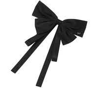 PENIKOKO Elegant Black Bow Hair Clip for Women and Teens Lightweight Velvet Ribbon Barrettes Sturdy French Barrette Hair Accessory for Daily Wear and Parties