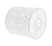 PENIKOKO Elegant Iron Cylindrical Lampshade with Floral Carved Design Modern Hollow Bell Lamp Shade Compatible with Socket Versatile for Ceiling Table and Floor Lamps in Contemporary