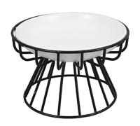 PENIKOKO Elevated Cat Feeding Bowl with Sturdy Raised Rack Non-slip Ceramic Pet Bowl for Cats and Kittens Easy to Clean Adorable Pattern Dish Stable Design Prevents Spills and Overturning