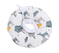PENIKOKO Elizabethan Cat Cone Collar Protective Collar Scratch Breathable Pet Neck Cone for Cats After Surgery with Cute Cartoon Animal Design S