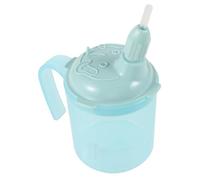 PENIKOKO Ergonomic Drinking Cup with Straw for Elderly and Disabled Double Handle Liquid Diet Mug for Bedridden Patients Pregnant Women Portable Spill-Resistant Feeding Aid