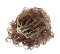 PENIKOKO European American Style Short Curly Wig Synthetic Hair Ladies Wig Wavy Texture Natural Looking for Parties Casual Use
