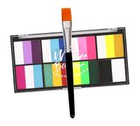 PENIKOKO Face Paint Kit 8-color Water-based Body Paint Palette with Pen Fast-drying for Adults Party Cosplay