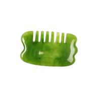 PENIKOKO Facial and Body Massaging Scraping Board Natural Resin Beeswax Green Gua Sha Tools for Muscle Relaxation Neck Face Shoulder Relief