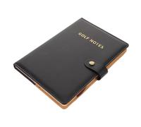 PENIKOKO Fake Leather Golf Scorecard Book with Pages Portable Golf Notebook for Outdoor Competitions and Course Tracking Album in Black with Elegant Packaging