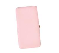 PENIKOKO Fall Eyelash Extension Tweezers Storage Case Makeup Tool Organizer with Comfortable Touch Portable Lash Tweezer Container for False Eyelash Extensions Light Pink