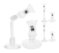 PENIKOKO Fish Tank Accessories Feeding Tool 6pcs Veggie Seaweed Clips with Suction Cups for Aquarium Feeding at Depths White