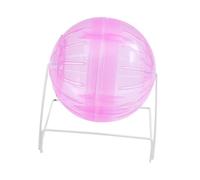 PENIKOKO Four-in-one Hamster Running Ball with Stand Pink Mini Animal Activity Toy and Dwarf Hamsters Small Pet Exercise Roller