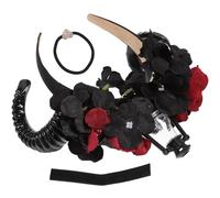 PENIKOKO Goth Headband Sheep Horn Cosplay Gothic Headbfor Halloween Performance Prop for Halloween Party and Day Dead