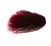 PENIKOKO Gradient Color Drawstring Ponytail Afro Puff Wig Lightweight High Temperature Fiber Curly Hair Extension for Women Secure Fit for Sports Weddings Daily Wear Versatile Updo Bun