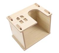 PENIKOKO Guinea Pig Habitat Solid Wood Villa Hideout Hut for Chinchilla Rabbit Hideaway Hamster Toys Small Animal Cage