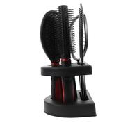 PENIKOKO Hairstyling Mirror Comb Set 6 Pieces Base Red Scalp Massage Hairdressing Tools for Women Professional Makeup and Hair Care at Home