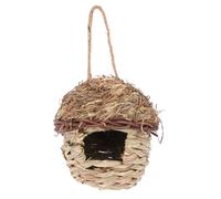 PENIKOKO Handmade Outdoor Bird Nest Straw Woven Shelter Natural Grass Material Creative Garden Decoration for Birds Protection and Nesting