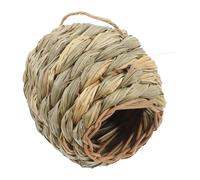 PENIKOKO Handwoven Hamster Grass House Natural Seagrass Hideout for Guinea Pigs Rabbits Chinchillas Cozy Secure Small Animal Rodent Shelter Easy to Clean