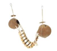 PENIKOKO Hanging Bird House with Ladder Resting Nest for Parrots and Birds Decorative Multi-functional Birdcage for Home and Garden Portable and Easy to Store