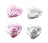 PENIKOKO Heart Shape Eye Gel Pads 4pcs Cooling under Eye Ice Pads Reusable Cold Pack and Puffiness Relief and Dark Circles