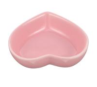 PENIKOKO Heart Shaped Ceramic Hamster Bowl Non Tip Pet Food Dish for Small Animals for Hamsters Chinchillas Squirrels and Guinea Pigs Easy to Clean and Durable Design