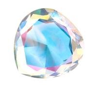 PENIKOKO Heart Shaped Crystal Diamond Model Decor for Nail Art Display Photography Prop Sparkling Simulation Gem with Premium Reflective Surface for Wedding Party Home and Nail Salon