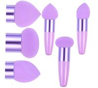 PENIKOKO Heart Shaped Makeup Sponge Pens 3pcs Portable Beauty Tools Slant Cut Multifunctional Cosmetic Accessories for Daily Professional Makeup