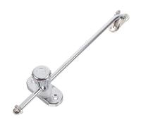 PENIKOKO Heavy Duty Door and Window Security Bar with Hold Open Function, Sliding Glass Door Lock, Vertical Window Stop for Home and Patio Protection Against Burglars