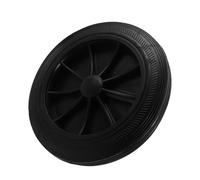 PENIKOKO Heavy Duty Outdoor Trash Bin Wheel Replacement Wear-resistant Rubber Wheel for Garbage Can Stabilizing Spare Part for Commercial and Residential Waste Containers