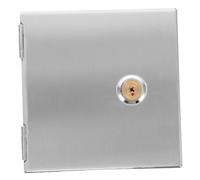 PENIKOKO Heavy Duty Stainless Steel Lockable Outlet Cover Box for Type Wall Switches Weatherproof Theft Electrical Protector with Dust and Water Resistance for Outdoor and Industrial Use