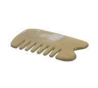 PENIKOKO Horn Massage Comb Six-tooth Wide Tooth Comb for Curly Hair Facial Gua Sha Scraper Travel Home Office