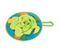 PENIKOKO Interactive Hamster Snuffle Mat Green Floral Bunny Foraging Cushion Indoor Play Mat Stimulates Curiosity and Natural Scent Training for Small Pets