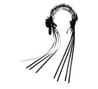 PENIKOKO Japanese Lolita Bowknot Headband with Lace Ribbons Comfortable Cloth Cute Maid Hair Accessories for Cosplay Party Daily Wear