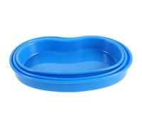 PENIKOKO Kidney Shaped Medical Tray 3pcs Set Small and Medium Dispensing Plates Abs Pill Serving Organizer for Nursing Clinics and Hospital Medication Management