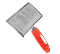 PENIKOKO Large Dog Grooming Comb with Non-slip Handle for Long-haired Pets Ergonomic High-density Curved Needle Brush for Deep Hair Removal and Shiny Coat Suitable for Daily Bath and Pet